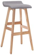 vidaXL Cadeira de bar tecido cinzento-claro