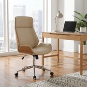 Cadeira de escritório Varel Creme
