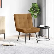 vidaXL Cadeira de relaxamento 64x74x84 cm veludo castanho