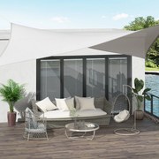 Toldo/Vela de Sombra Retangular Avignon – 4x6 m – Creme – Proteção UV
