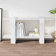 vidaXL Estante 100x30x51 cm madeira processada branco brilhante