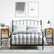 vidaXL Criados-Mudos 2 pcs Madeira Antiga 34x36x70 cm Madeira Engenharia
