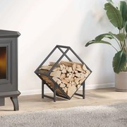 vidaXL Suporte para lenha 50x25x50 cm aço laminado a frio antracite