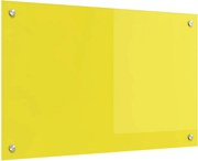 vidaXL Proteção de Cozinha Amarelo 80 x 50 cm vidro temperado