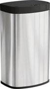 HOMCOM Lixeira cozinha automática 55 L em aço inoxidável, lixeira com tampa de fechamento suave, 38x28,5x69cm, prata | Aosom Portugal