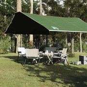 vidaXL Lona de campismo 420x440 cm impermeável verde