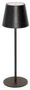 Candeeiro de Mesa Preto Incl. LED Dimerizável e Recarregável IP54 - Murdock