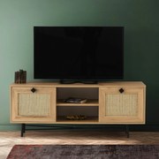 ****  
TV Stand Begonya – Carvalho Preto – 140x60x40 cm

**