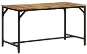 vidaXL Mesa de jantar 140x70x75 cm madeira de mangueira maciça áspera