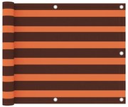Tela de varanda 75x300 cm tecido Oxford laranja e castanho