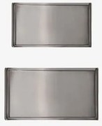 Conjunto De 2 Tabuleiros Para Servir Em Aço Inoxidável Wimeli Aço Inoxidável - Sklum