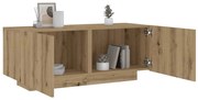 vidaXL Mesa cabeceira 100x35x40cm derivados madeira carvalho artisiano