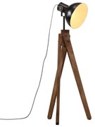 vidaXL Candeeiro de pé 25 W 45x45x120 cm E27 preto