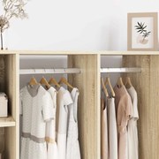 vidaXL Viga de Closet 12 pcs Prateado 764 x 15 x 29 mm