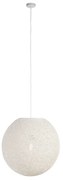 Candeeiro de suspensão rústico branco 60 cm - Corda Design,Moderno