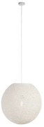 Candeeiro suspenso rural branco 60 cm - Corda Design,Moderno