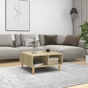 vidaXL Mesa de centro 60x60x30 cm derivados de madeira carvalho sonoma