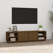 vidaXL Móvel de TV 156x40x40 cm madeira de pinho maciça castanho mel