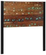 vidaXL Cabeceira de cama 100 cm madeira recuperada maciça/ferro