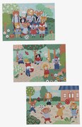 3 puzzles evolutivos de 36 a 60 peças, em cartão, Os Animais Divertidos multicolor