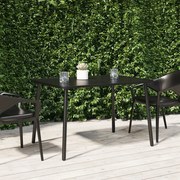 vidaXL Mesa de jardim 110x80x71 cm aço antracite