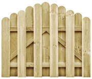 vidaXL Portão de jardim 100x75 cm pinho impregnado