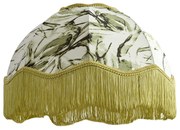 Abajur de tecido com design de folha e interior branco 45/15/21,5 - Heritage Clássico / Antigo