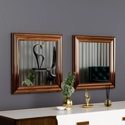 Espelho Conjunto Bale – Bronze – 40x40x3 cm