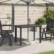 vidaXL Mesa de jardim 101x68x72 cm plástico antracite