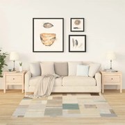 vidaXL Mesas de apoio 2 pcs 50x50x49 cm madeira de pinho maciça