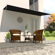 vidaXL Toldo retrátil 400x150 cm antracite