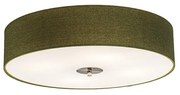 Candeeiro de teto rústico verde 50 cm - Drum Jute Country / Rústico,Moderno