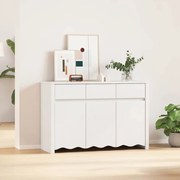 Sideboard vidaXL "DRAMMEN" Branco 114x43x75,5 cm Madeira Sólida Pinus