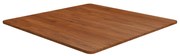 vidaXL Tampo de mesa quadrado carvalho tratado castanho-escuro