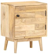 vidaXL Mesa de cabeceira 40x30x50 cm madeira de mangueira maciça