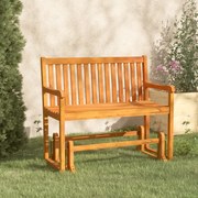 vidaXL Banco baloiço de jardim 110 cm de madeira de acácia maciça