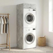 vidaXL Armário para Máquina de Lavar Concreto 67,5 x 68 x 200 cm