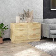 Cómoda para Quarto Cómoda de Madeira com 6 Gavetas de Vime Estilo Boêm