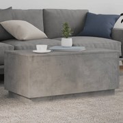 vidaXL Mesa de centro com luzes LED 90x50x40 cm cinzento cimento