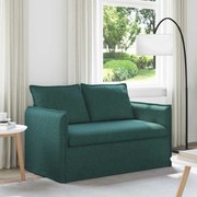 vidaXL Sofá 120cm Verde Escuro Metal
