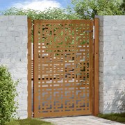vidaXL Portão de jardim 105x130 cm design cruzado de aço resistente