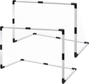 Conjunto de mini balizas de futebol para criança 2 pcs 91,5x48x61 cm