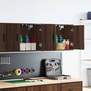 vidaXL Armários de parede para garagem 2pcs derivados de madeira
