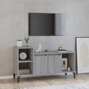 vidaXL Móvel de TV 100x35x55 cm derivados de madeira cinzento sonoma