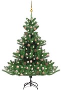 vidaXL Árvore Natal artificial LEDs/bolas 240cm abeto caucasiano verde