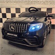 Carro elétrico de criança 12V 4x4 Mercedes GLC 1 pessoa, Pneus Borracha pintado de preto