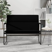 vidaXL Banco 100x64x80 cm couro artificial preto