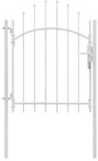 vidaXL Portão de jardim 1x2 m aço branco