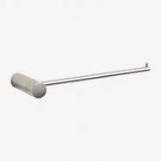 Toalheiro De Parede Com Barra Para Banheiro Em Aço Inoxidável (↔︎20 Cm) Devon Cinzento Escovado - Sklum