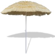 Guarda-sol de praia inclinável estilo Havai